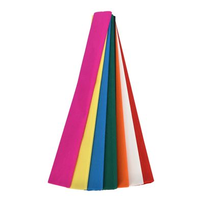 Krepppapier 45,5 x 200 cm 8 Bögen Bunt Mix