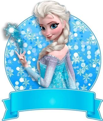Tortenaufleger Elsa Frozen Anna Essbar Zuckermasse Tortenbild Deko + 4 Muffin A7