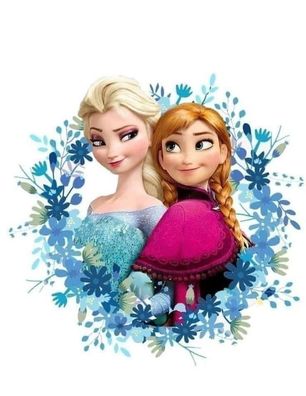 Tortenaufleger Elsa Frozen Anna Essbar Zuckermasse Tortenbild Deko + 4 Muffin A8