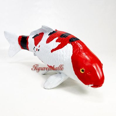 Showa Sanshoku Koi Krapfen Zirfisch bunt Statue Figur Taisho sanke Gartenteich