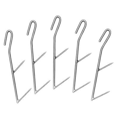 5 Räucherhaken Doppelhaken im Set Räucherzubehör