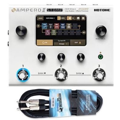 Hotone Effektgerät Ampero II Stomp Amp-Modeler mit Kabel