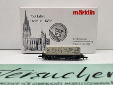 Märklin Z DC 82351.1998.01 Niederbordwg "750 J Dom zu Köln" / 16. IMA Köln'98 / OV