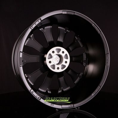 4x AEZ Leipzig black polished 9.5x21 ET31 - LK5/112 ML66.6 Felgen Alufelgen