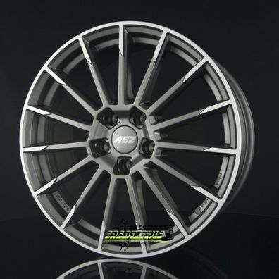 4x AEZ Atlanta graphite matt polished 8.5x20 ET43 - LK5/112 ML66.6 Felge Alu