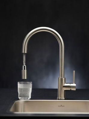 Reginox Huron Edelstahl Einhandmischer mit ausziehbaren Auslauf