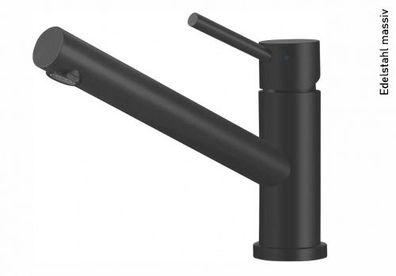 Victory GT2011.20M Einhebelmischer Spülenarmatur Edelstahl schwarz-matt