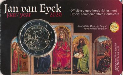 Belgien 2 Euro 2020 - Jan van Eyck - flämisch*
