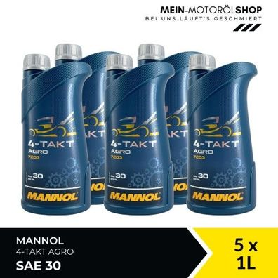 Mannol 4-Takt Agro SAE 30 5x1 Liter