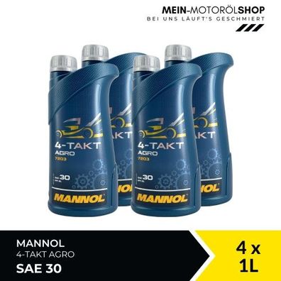 Mannol 4-Takt Agro SAE 30 4x1 Liter