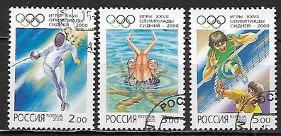 Russland gestempelt Michel-Nummer 842-844