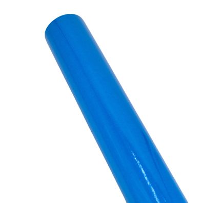 Geschenkpapier einfarbig 70cm x 2m Rolle Blau glänzend