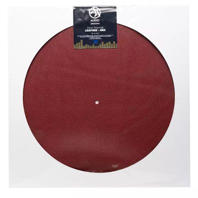 Slipmat Leather - RED - AUDIO Anatomy — Ware in 2 bis 3 Wochen lieferbar