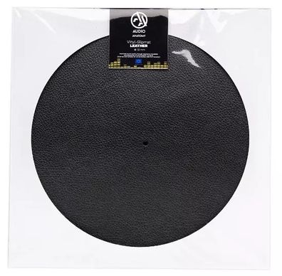 Slipmat Leather - BLACK - AUDIO Anatomy — Ware in 2 bis 3 Wochen lieferbar