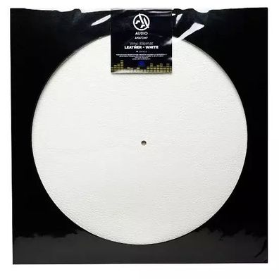 Slipmat Leather - WHITE - AUDIO Anatomy — Ware in 2 bis 3 Wochen lieferbar