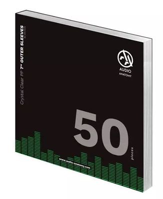 50 X PP 7" Crystal CLEAR OUTER Sleeves - 90 MICRON