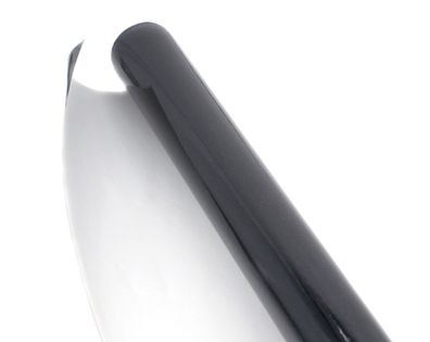 Geschenkpapier einfarbig 70cm x 2m Rolle Schwarz glänzend