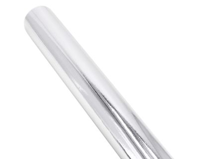 Geschenkpapier einfarbig 70cm x 2m Rolle Silber metallic