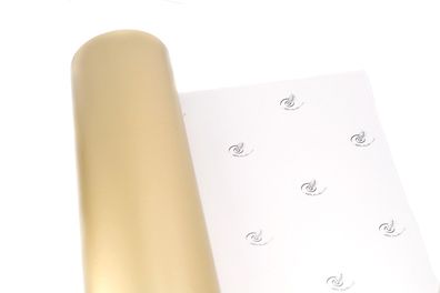 Geschenkpapier einfarbig 70cm x 2m Rolle Gold schimmernd