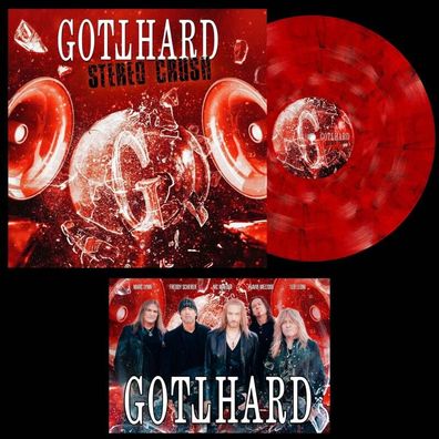 Gotthard - Stereo Crush (Limited Edition) (Stereo Red Marbled Vinyl) Signiert — Arike