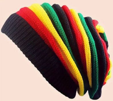Reggae-Beanie-Mütze — Bestellware - Lieferzeit ca. 1 Woche