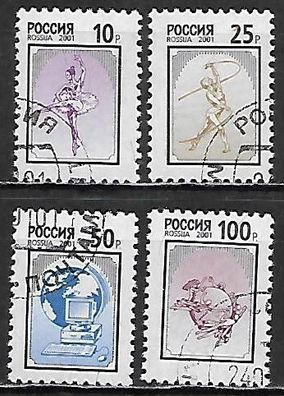 Russland gestempelt Michel-Nummer 885-888