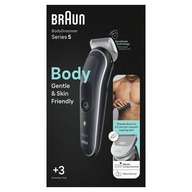 Braun BG5340 Body Groomer schwarz/silber