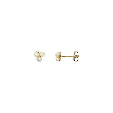 Ohrstecker - Gelbgold - 375 9K - Zuchtperlen