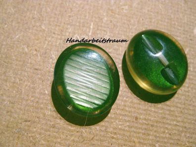 1Kunststoffknopf grün marmoriert 25x21x9mm Öse 2mm Nr 1620
