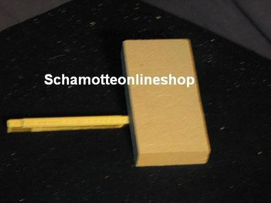 6x Schamotteplatte Schamott Schamottstein 350x140x40mm