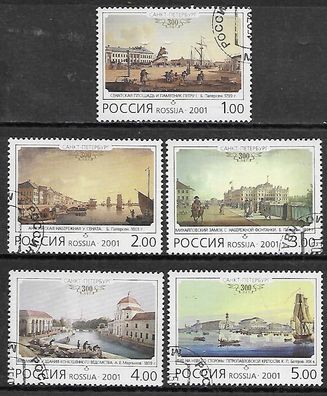 Russland gestempelt Michel-Nummer 898-902