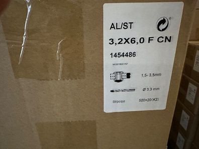 Gesipa Blindnieten Alu/Stahl Flachkopf 3,2x6 mm Palette 106