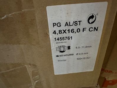 Gesipa Blindnieten Alu/Stahl Poly Grip Mehrbereichsnieten 4x16 mm Palette 105