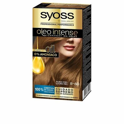 Syoss Oleo Intense Permanent Hair Color 8-60 Honey Blonde