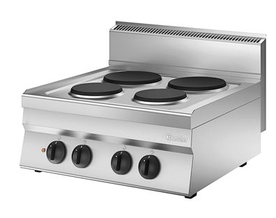 Bartscher Elektro Herd Kochfeld Kochherd 4 runde Platten 60 x 60 cm Gastlando