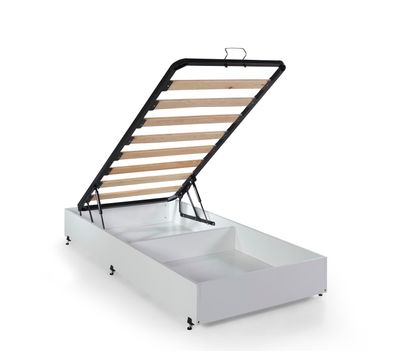 Bettkasten Anka Up mit Stauraum in Weiß 90x190 cm