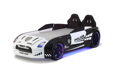 Autobett GT-V Police mit Sound Sirene und Bluetooth