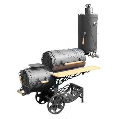 Exklusiver Smoker-Räucherstation Sherwood in Schwarz