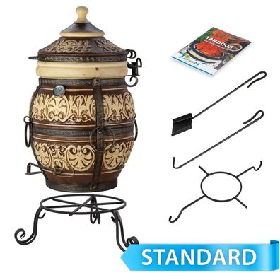 Tandoor Salam aus Schamott mit Zubehör Standard 4-teilig
