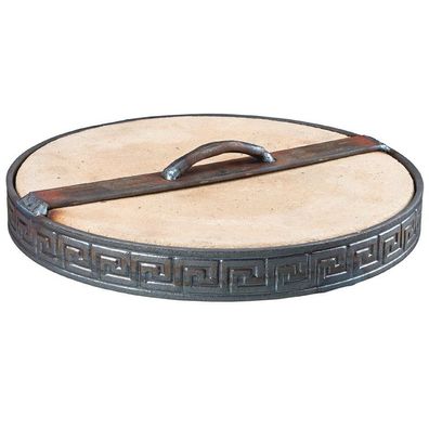 Tandoor Flammschneider aus Schamott und Metall Ø 25 cm