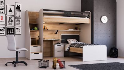 Almila Hochbett Kombi Jugendzimmer New Options
