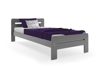 BMS Jugendbett Dallas Graphit mit Matratze 90x200 cm