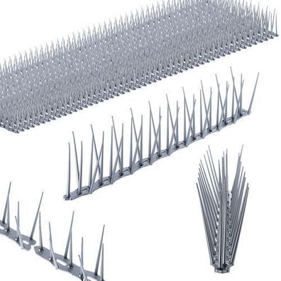 KADAX Vogelabwehr aus Kunststoff, Silber, 50 Stück