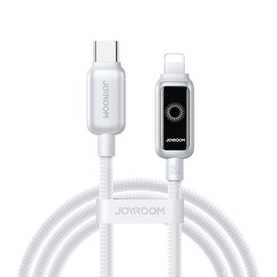Joyroom S-A55 StarFlight 30W USB-C – Kompatibel mit iPhone Kabel 1,2 m Weiß