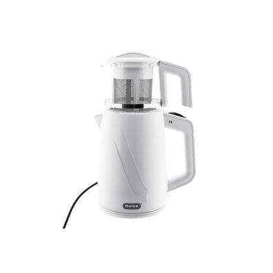 Mulex Tee Express 2-in-1 Teekocher & Wasserkocher - 1L + 2L, 1650W - Weiß