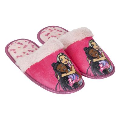 Barbie Damen Pantoffeln offen, gemütliche Hauslatschen, Indoor Hausschuhe