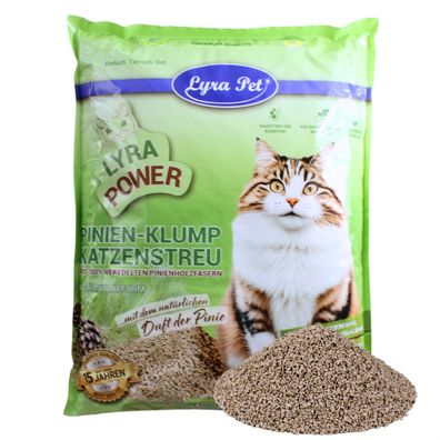 3 x 10 Liter Lyra Pet® Lyra Power Pinien Katzenstreu klumpend - Wählen