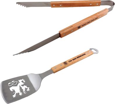 TSV 1860 München Grillbesteck Holz (2er Set) Fußball