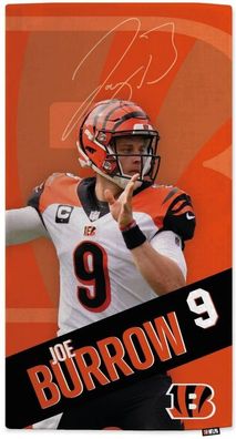 Cincinnati Bengals NFLPA Joe Burrow Beach Towel Motion 1023580