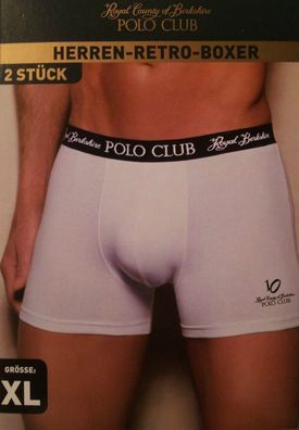 Polo Club Herren Qualität Unterwäsche Boxer Shorts 2 Stück (Neu) vers. Größen